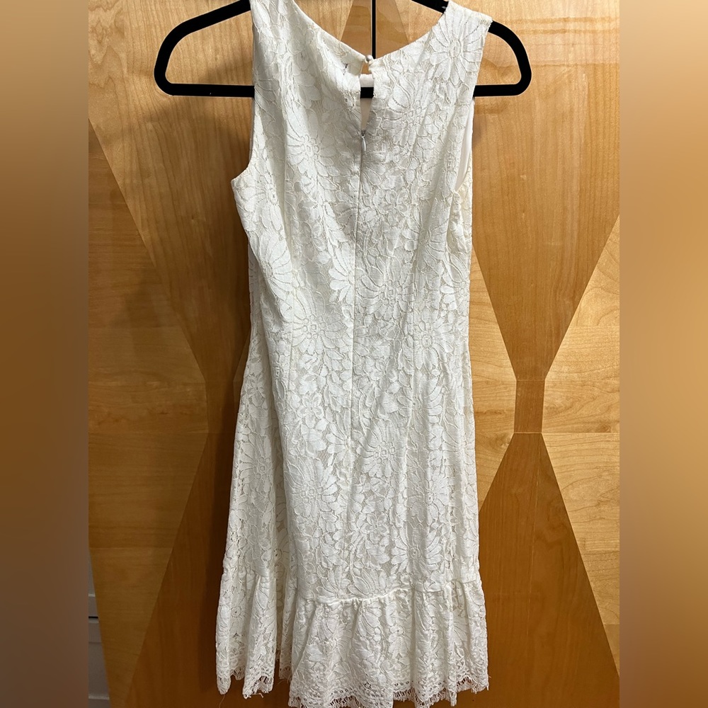 karl lagerfeld paris white dress
